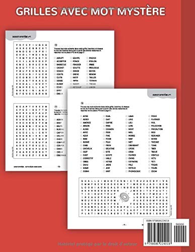 Donut Mystère Mots Mêlés Géant +10500 Mots : Dépassez vos limites avec une aventure de plus de 10500 mots à retrouver dans des grilles originales - 200 pages Format A4