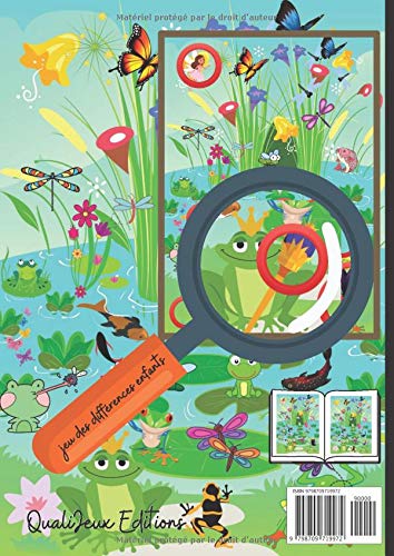 Jeu des différences enfants : Cherche et Trouve les 8 erreurs- 20 scènes géantes en COULEUR - 48 pages Format A4