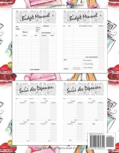 Budget Familial Carnet Budgétaire - A4 - 145 pages – 1 an