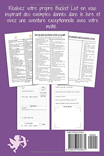 101 choses à faire en couple : La bucket list des amoureux | Une big liste des choses à faire en couple + une partie à remplir de vos aventures | 211 pages format 15 x 22 cm