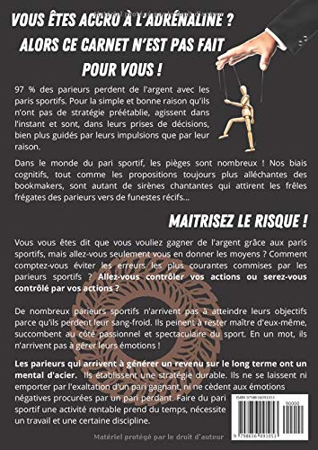 Carnet paris sportif : Gardez le contrôle | Réfléchissez et gagnez | 80 pages Format A4