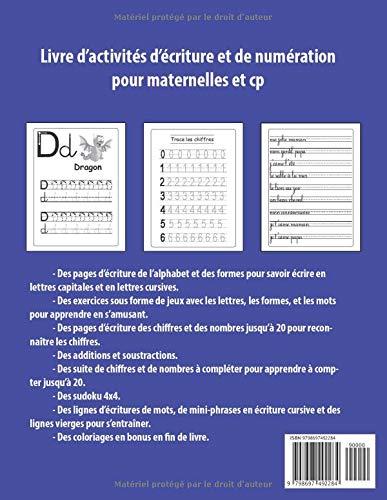 Cahier d’Écriture Cursive: Pour Maternelles et CP | Livre Pour Apprendre L'écriture Cursive en Moyenne et Grande section | 150 pages - Format 21,5 x 28 cm