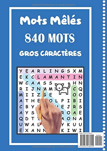 Mots Mêlés enfants 84 grilles - 840 mots : 7 à 10 Ans VOLUME 2 Gros Caractères Thème Nature : Format A4 - 103 pages