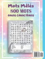 Mots Mêlés Licornes: Enfants 7 à 10 Ans Gros Caractères Thème Nature et Animaux avec Dessins Licornes. Cadeau à Offrir. Fabriqué en France.