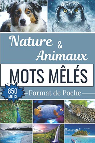 Mots Mêlés Nature & Animaux - Livre format de Poche 15 X 23 cm - 52 pages