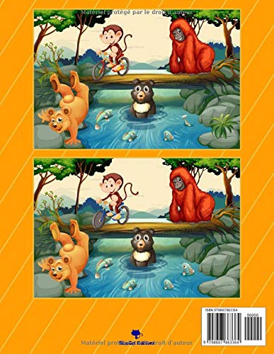 Mon Grand Livre des Différences - 40 pages + de 300 différences - Livre de jeux : Format A4