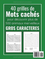 Animaux Mots Mêlés : Mots cachés Adultes sur les Animaux (avec Solutions) - Découvrez plus de 500 espèces animales - 51 pages Format A4