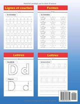 Apprendre à Tracer et Ecrire pour enfants : Lignes Formes Lettres  - 80 pages - Format A4