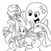 Sirène livre de coloriage Pour les enfants de 4 à 8 ans, 9-12 ans - 64 pages Format 21,5 x 21,5 cm