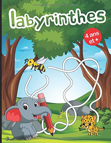 Labyrinthes 4 ans et + : Livre de jeux / activités – 39 labyrinthes variés à découvrir - 43 pages format A4