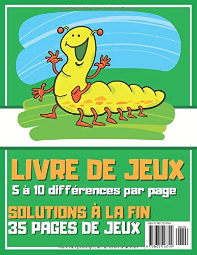 Le jeu des différences - 35 jeux : Cahier d’activités pour enfant - Livre de jeux - 92 pages Format A4