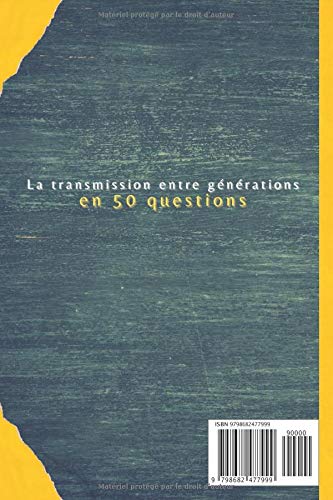 Grand-père, raconte-moi ton histoire : 100 questions que les enfants veulent poser à leurs grands-parents - 50 pages Format 15 x 22 cm
