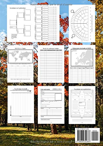 Mon arbre généalogique - Je retrouve mes ancêtres sur 10 générations : Journal de généalogie à remplir - 138 pages Format A4
