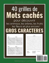 Mots mêlés Adultes sur la Nature (avec Solutions) - Découvrez les animaux, fleurs, arbres, fruits, poissons, plantes, et plus encore - Gros caractères, 51 pages Format A4