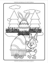 Pâques Livre de coloriage : Mignons dessins de Pâques pour les enfants de 4 à 8 ans - 100 pages Format A4