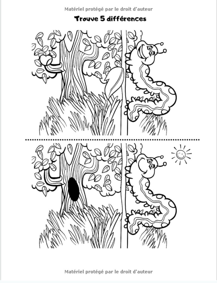 Le jeu des différences - 35 jeux : Cahier d’activités pour enfant - Livre de jeux - 92 pages Format A4