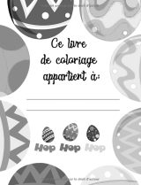 Livre de coloriage de Pâques de 1 à 4 ans - 142 pages - Format A4