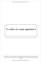 Carnet de compte personnel : Gestion de budget hebdomadaire et mensuel - 100 pages Format 15x22cm