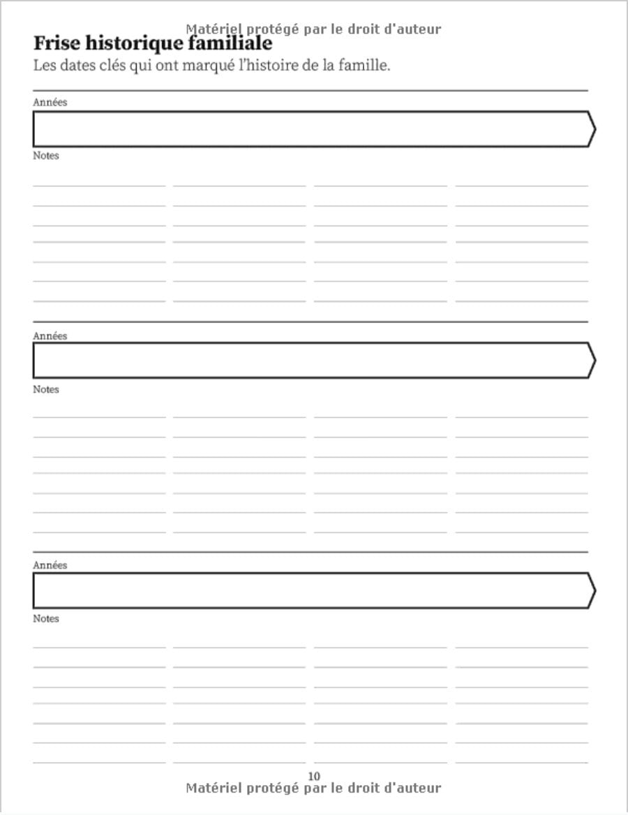 Livre de généalogique de 10 générations : Carnet de généalogie à remplir pour partir à la recherche de l'histoire de sa famille - 149 pages Format A4
