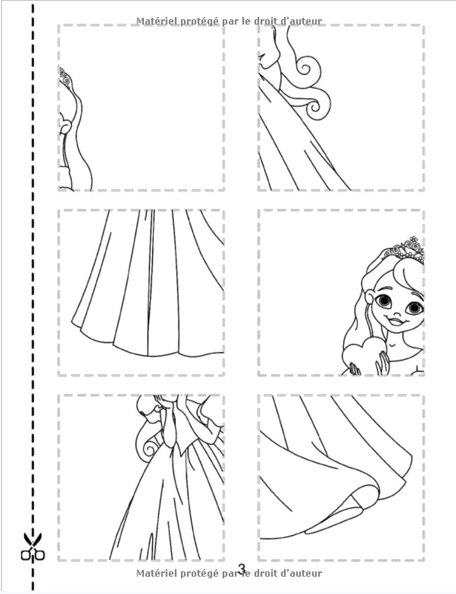 Princesse Découpe Colle et Colorie : Cahier de découpage pour enfant de 3 4 5 ans. Livre d’activités 102 pages - Format A4