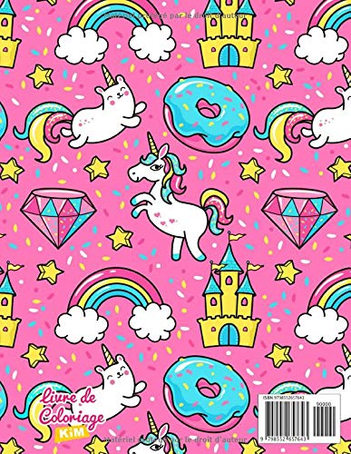 Carnet de dessin Licorne arc-en-ciel - carnet de croquis pour les enfants - 110 pages format A4