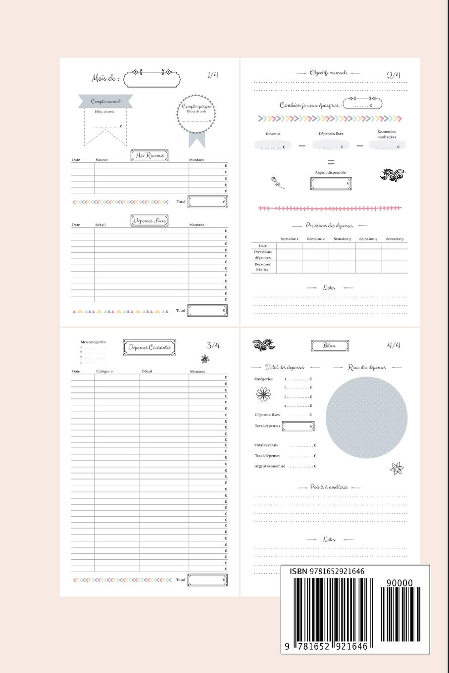 Kakeibo Carnet de Compte : Agenda pour optimiser son budget mensuel - Format 15.24 x 22.86 cm (51 pages)