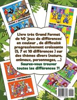 Jeux des différences 5 ans + Cherche les differences pour enfants de 5, 6, 7 ans et plus ! 44 pages Format A4