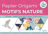 Papier Origami - Motifs Nature : Bloc de 30 Feuilles à découper au format 15x15 cm