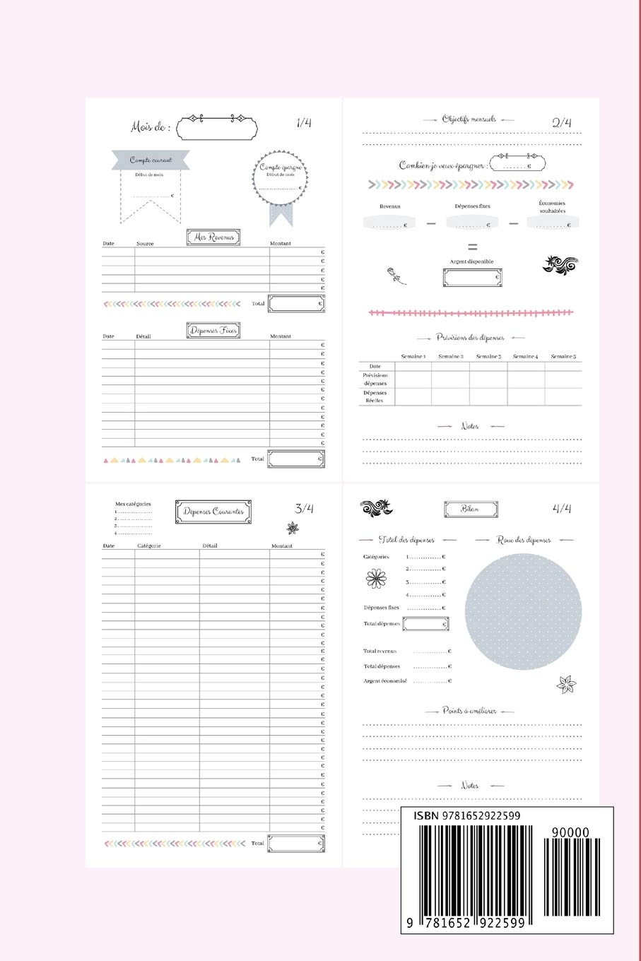 Kakeibo Agenda de Compte : Carnet pour optimiser son budget mensuel - Format 15.24 x 22.86 cm (51 pages)