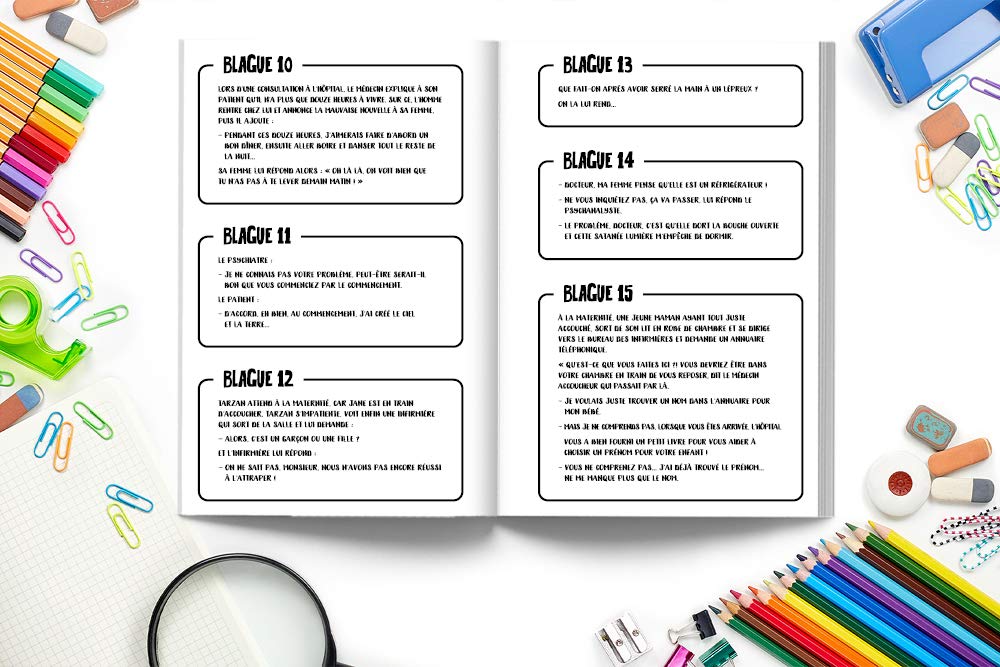 Livre de blagues médicales : 200 histoires drôles pour docteurs, infirmiers et infirmières, techniciens et personnel hospitalier - 70 pages Format 15 x 22 Cm