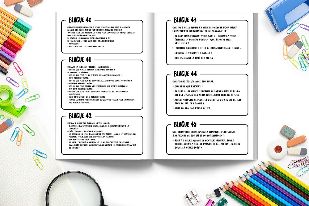 Livre de blagues médicales : 200 histoires drôles pour docteurs, infirmiers et infirmières, techniciens et personnel hospitalier - 70 pages Format 15 x 22 Cm