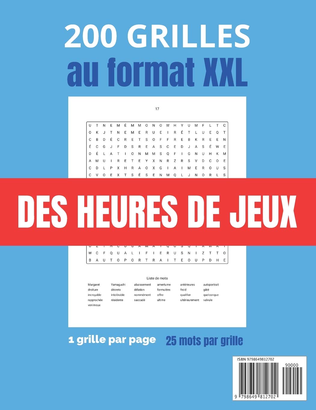 Mots Mêlés: pour adultes - TRÈS GRAND FORMAT - 5000 Mots cachés - 200 grilles avec solutions - 253 pages Format A4