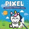 PIXEL ART - Apprends à dessiner Kawaii : dessine et colorie des personnages Kawaii sur quadrillage (animaux, fruits, objets) - 40 pages Format 21 x 21 cm