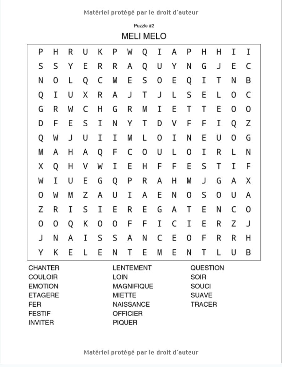 Mots Mêlés Gros Caractères : Carnet de Mots Cachés - Adultes - 102 pages Format A4