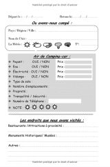 Carnet De Voyage du Camping-Car : Journal de voyage à compléter pour organiser vos voyage sur la route - 123 pages - Format 15 x 22 cm