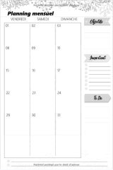 Agenda Semainier 2021 : Budget familial – Planning Annuel/Mensuel – 210 pages Format 15 x 22cm