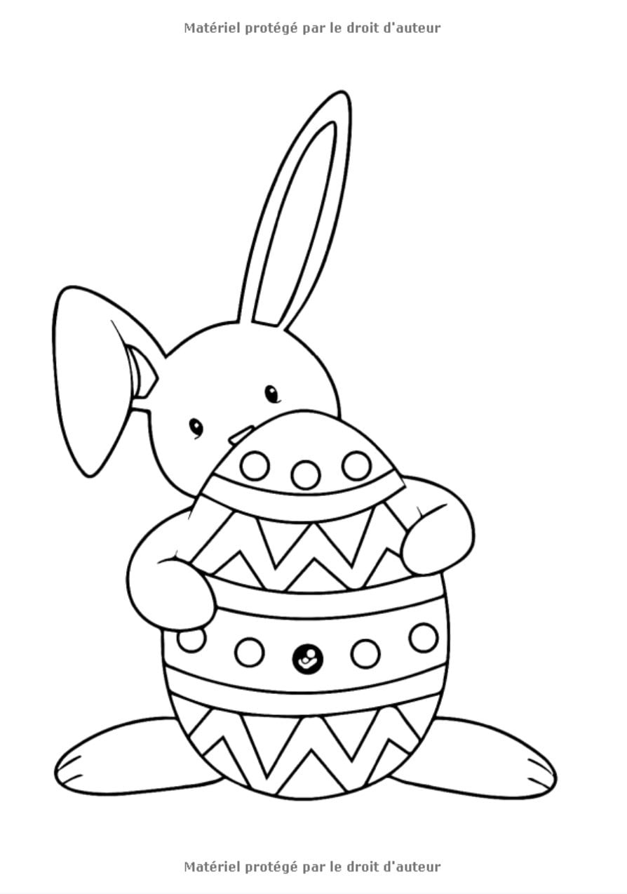COLORIAGES DE PÂQUES pour les enfants de 4 à 8 ans : Pour garçons et filles avec de grands dessins à colorier - 60 pages format A4