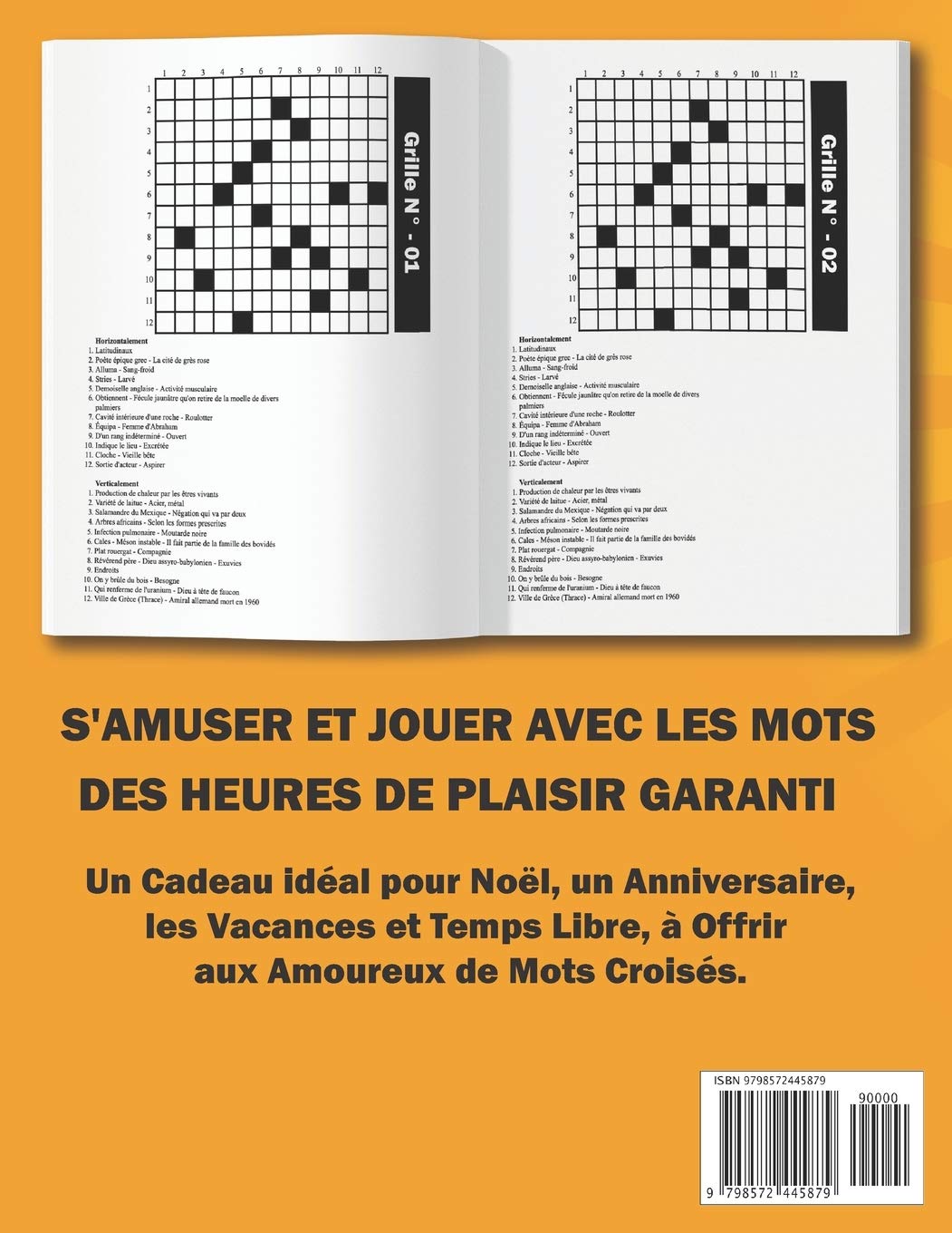 Mots Croisés Gros Caractères Pour Adultes : Livre Mots Croises Avec Solutions | 100 Grilles Pour Soulager Le Stress et Améliore La Mémoire - 121 pages Format A4