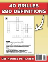 Mots Croisés Gros Caractères : Cahier de mots croisés adultes et seniors - 40 grilles de Mots croisés avec solutions - 108 pages Format A4