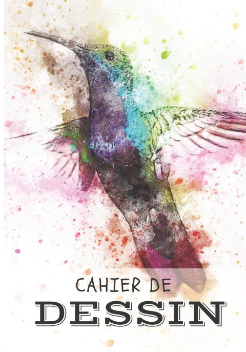 Cahier de dessin: Carnet de croquis pour dessin, peinture, aquarelle, esquisse - 7" x 10" (17.8 x 25.4 cm) - 100 pages à remplir
