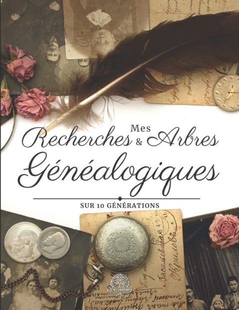 Carnet de généalogie à remplir - Recherches et Arbres Généalogiques Sur 10 Générations - 207 pages Format A4