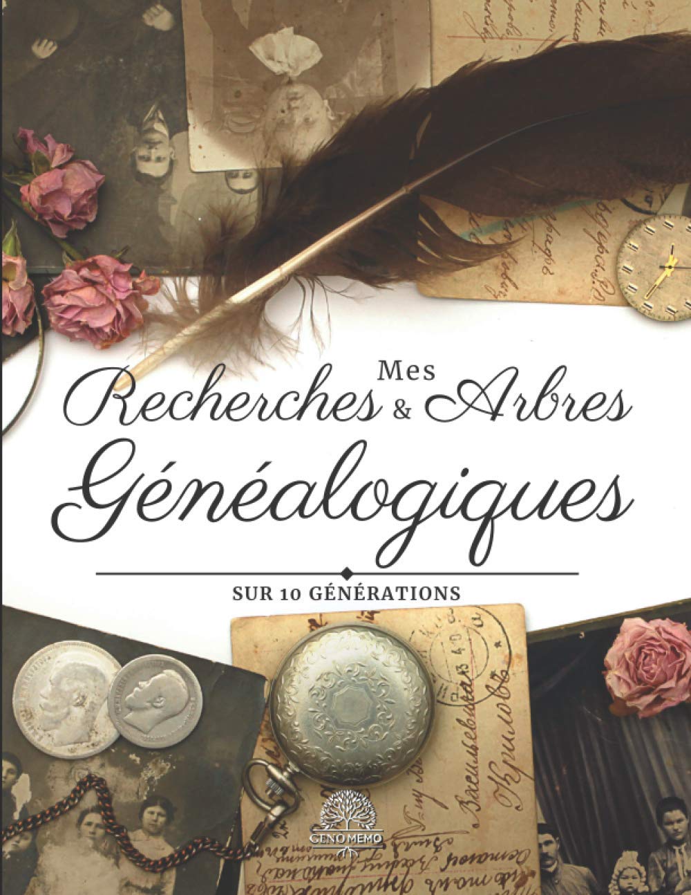 Carnet de généalogie à remplir - Recherches et Arbres Généalogiques Sur 10 Générations - 207 pages Format A4