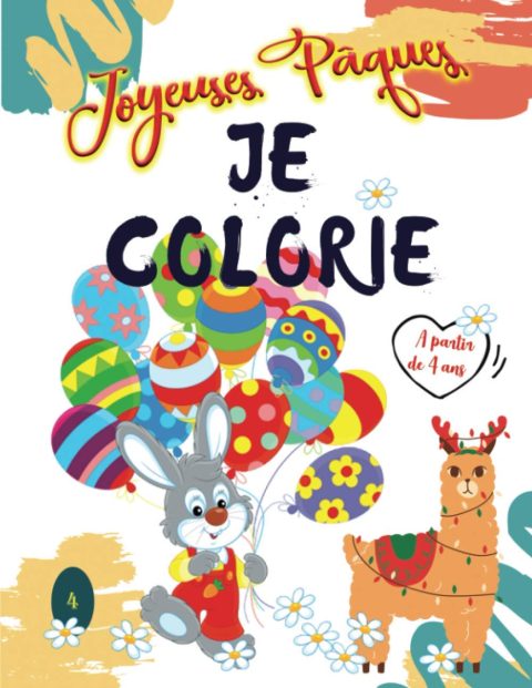 Livre coloriage Pâques - 62 pages de coloriage - A partir de 4 ans - Format A4