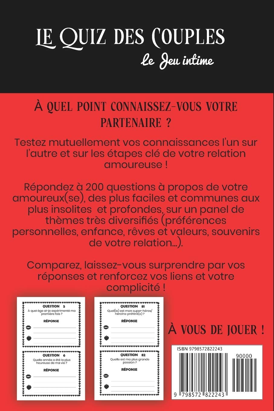 Petits Jeux entre Amoureux – Le Quiz des Couples : 200 questions pour s’amuser à deux tout en renforçant votre amour et intimité | 104 pages format 15 x 22 cm