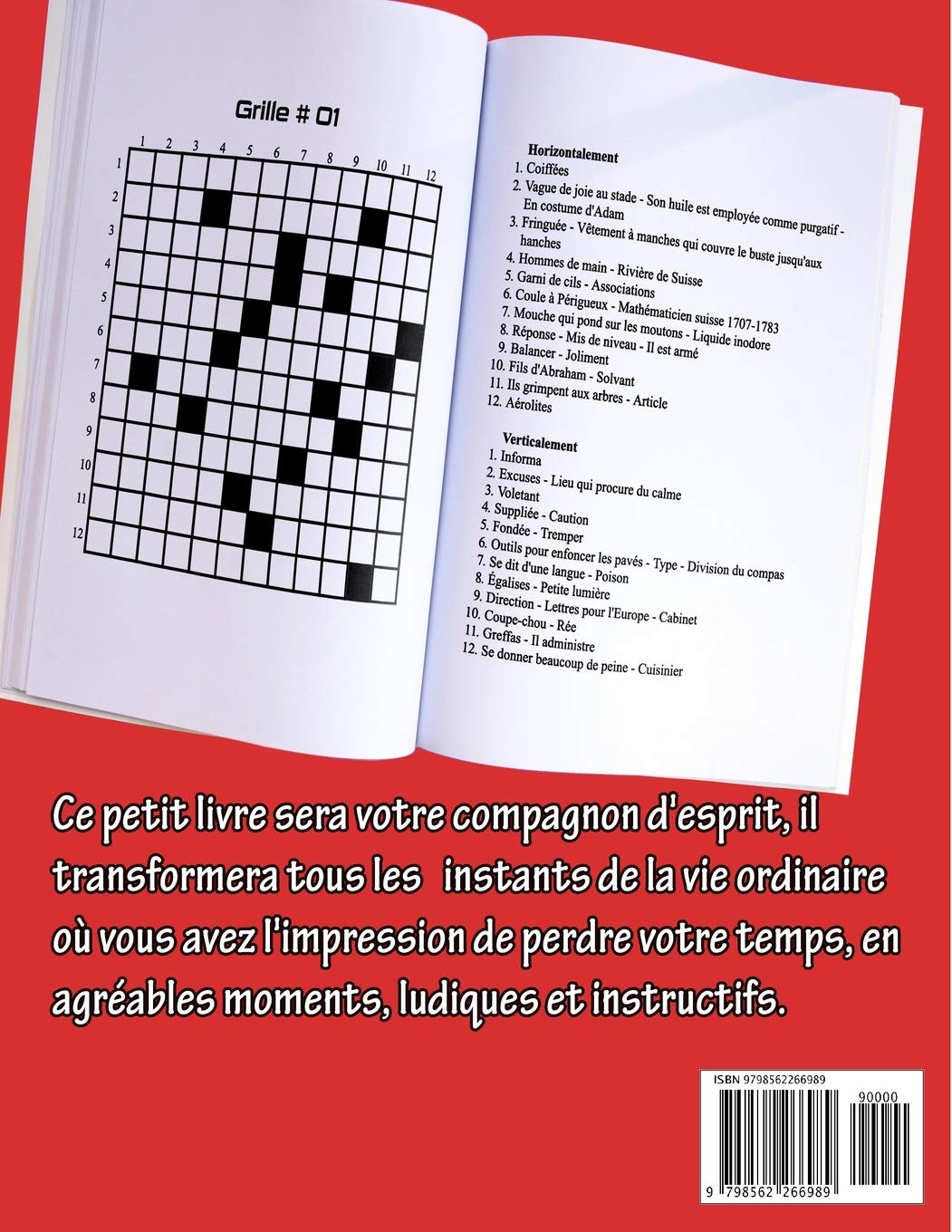 Mots Croisés Grandes Grilles : 1 Grille Par Page Extra-Large - Destinés Aux Seniors Pour Une Visibilité Optimale - 116 pages Format A4