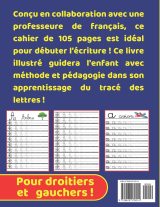 Cahier d'écriture - CP : Apprendre à écrire pour enfants dès 5 ans - 105 pages - Format A4