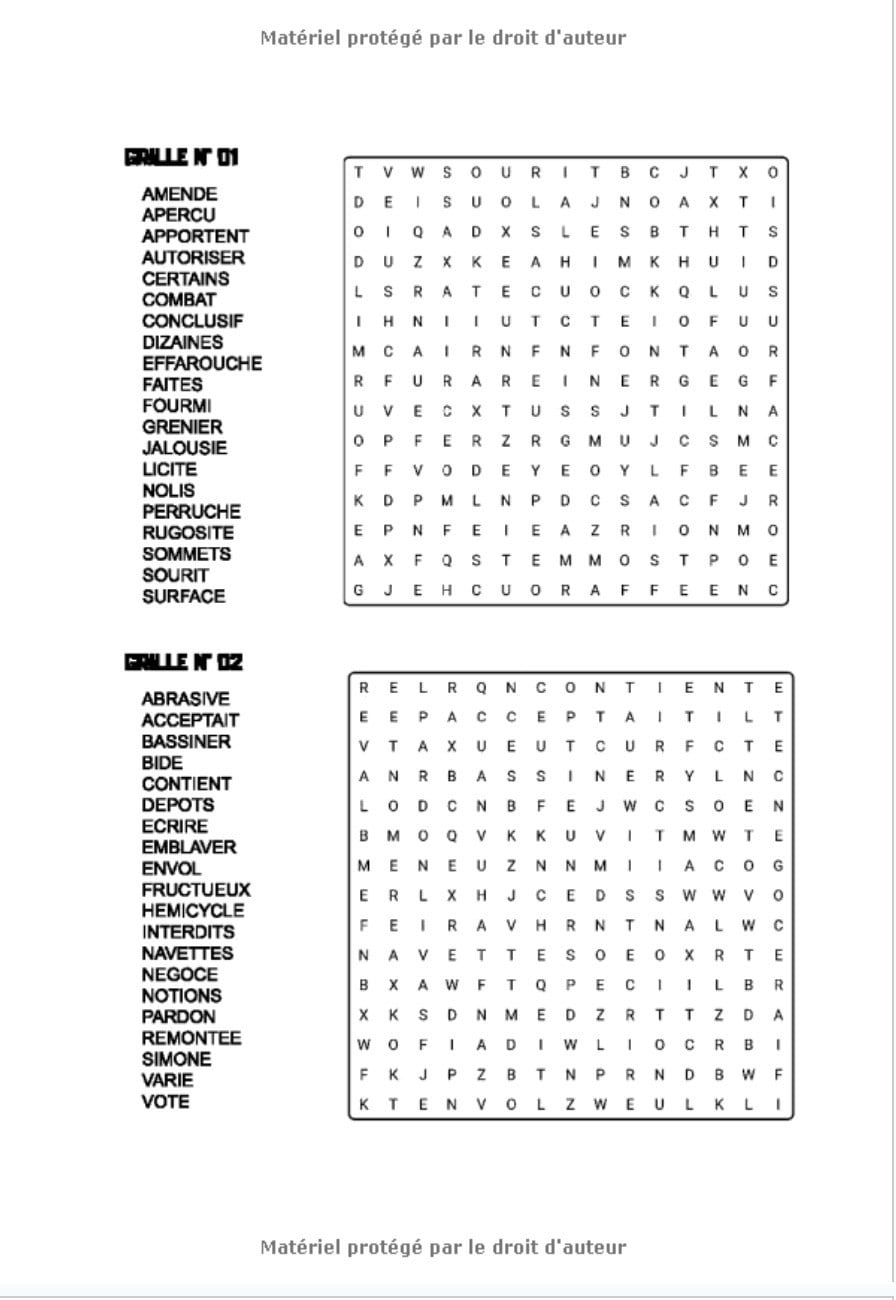 Mots Mêlés: Pour Adultes et Juniors - Gros Caractères - Carnet de Mots Mêlés de 200 grilles & 4000 mots avec solutions - 127 pages - Format 18 x 25 cm