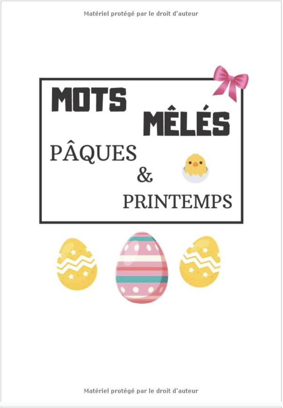Mots Mêlés Pâques & Printemps - Gros Caractères: Carnet de Mots Cachés - 17,78 x 25,4 - 40 grilles & 600 mots - 52 pages