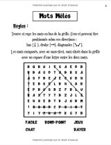 Mots Cachés Nature & Animaux pour enfants - Mots Mêlés - Bloc de jeux dès 7 ans - 75 pages Format a4