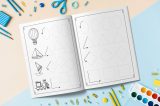 Cahier d'activités et de graphisme pour l'école maternelle - pour enfants de 3 à 6 ans - 101 pages - Format 21,5 x 28cm